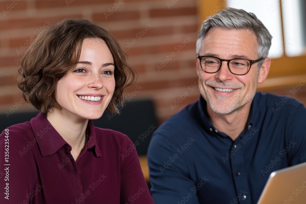 People smiling during meeting People smiling during meeting