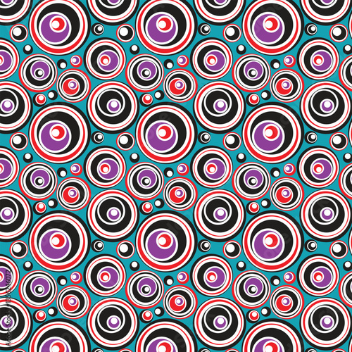 PrintMusic violet color circle seamless pattern