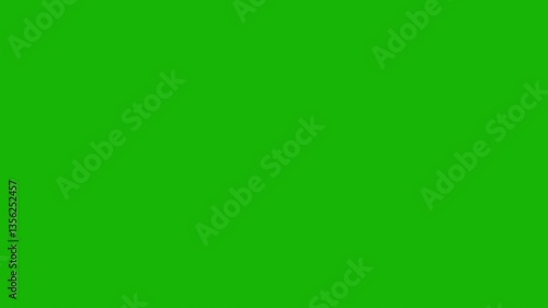 Wind blow path animation on green screen, chroma key, 4k cartoon windy air strom overley