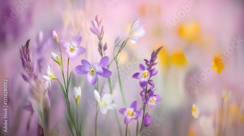 Wallpaper Mural Colorful wildflowers blooming in sunlight, spring season beauty, floral background, vibrant nature, Earth Day celebration, outdoor serenity, vibrant petals. Torontodigital.ca