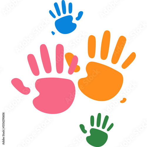  Playful Kids Hand Print Paint