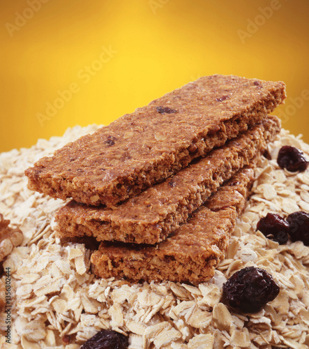 cereal bars on cereal oats and dry fruits.