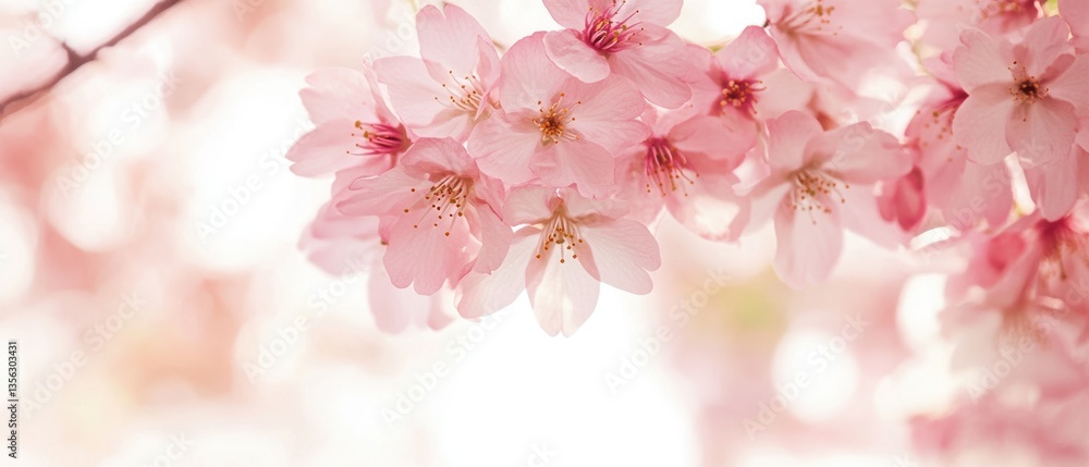 Blossoming cherry trees in spring, pink flowers, serene nature, outdoor beauty, celebrating International Womens Day, vibrant scenery, renewal and growth. Blossoming cherry trees in spring, pink flowers, serene nature, outdoor beauty, celebrating International Womens Day, vibrant scenery, renewal and growth.