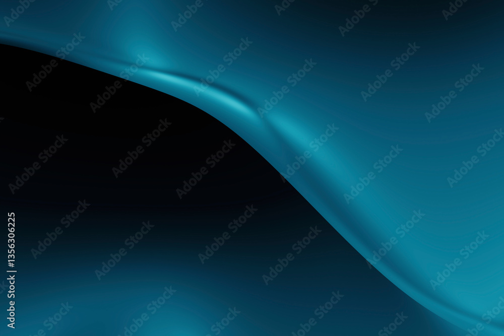 Abstract 3D rendering with smooth blue curves and a serene aesthetic Abstract 3D rendering with smooth blue curves and a serene aesthetic