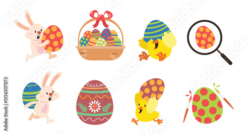Easter Egg Cartoon Characters Collection