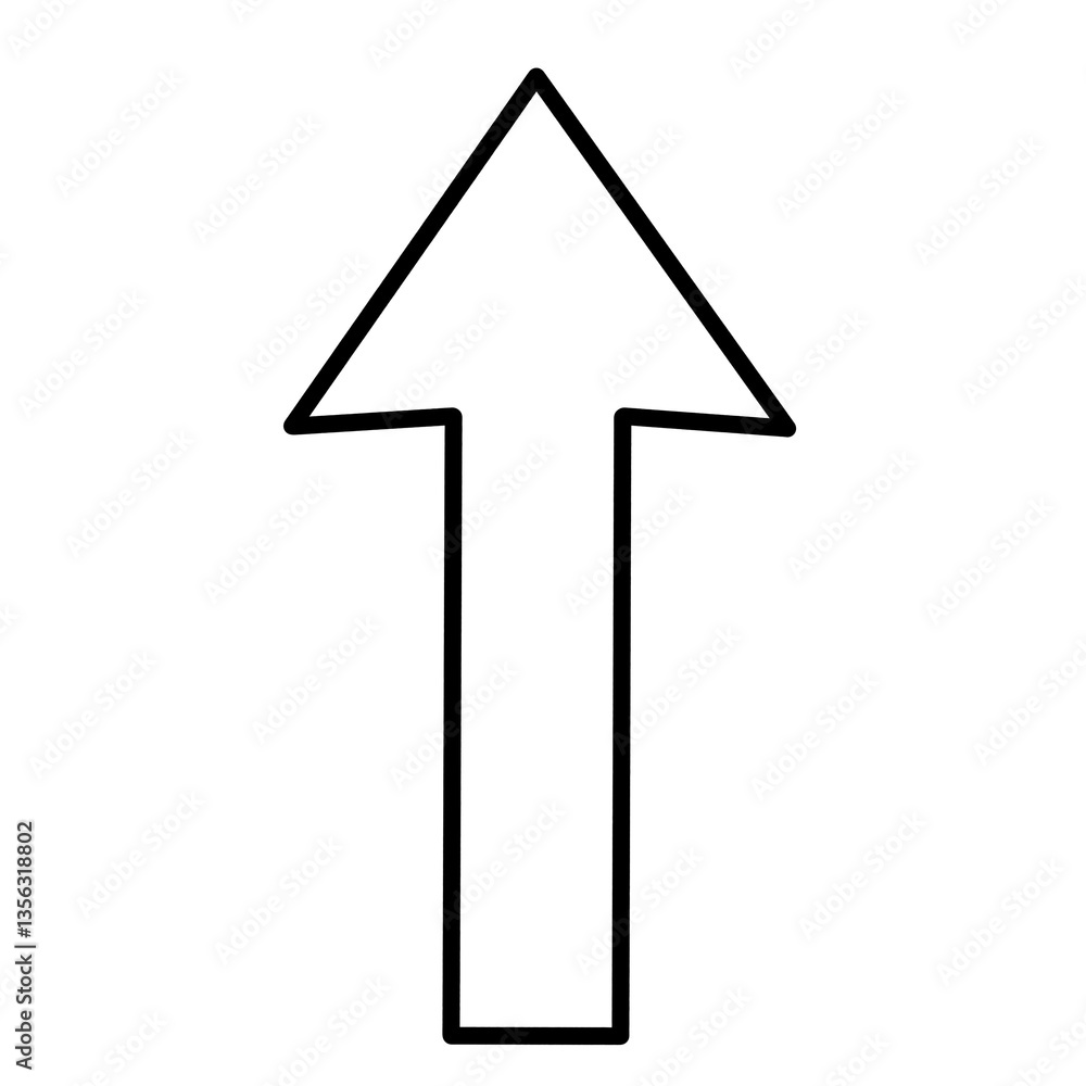Fototapeta premium Navigation Arrow(go straight)