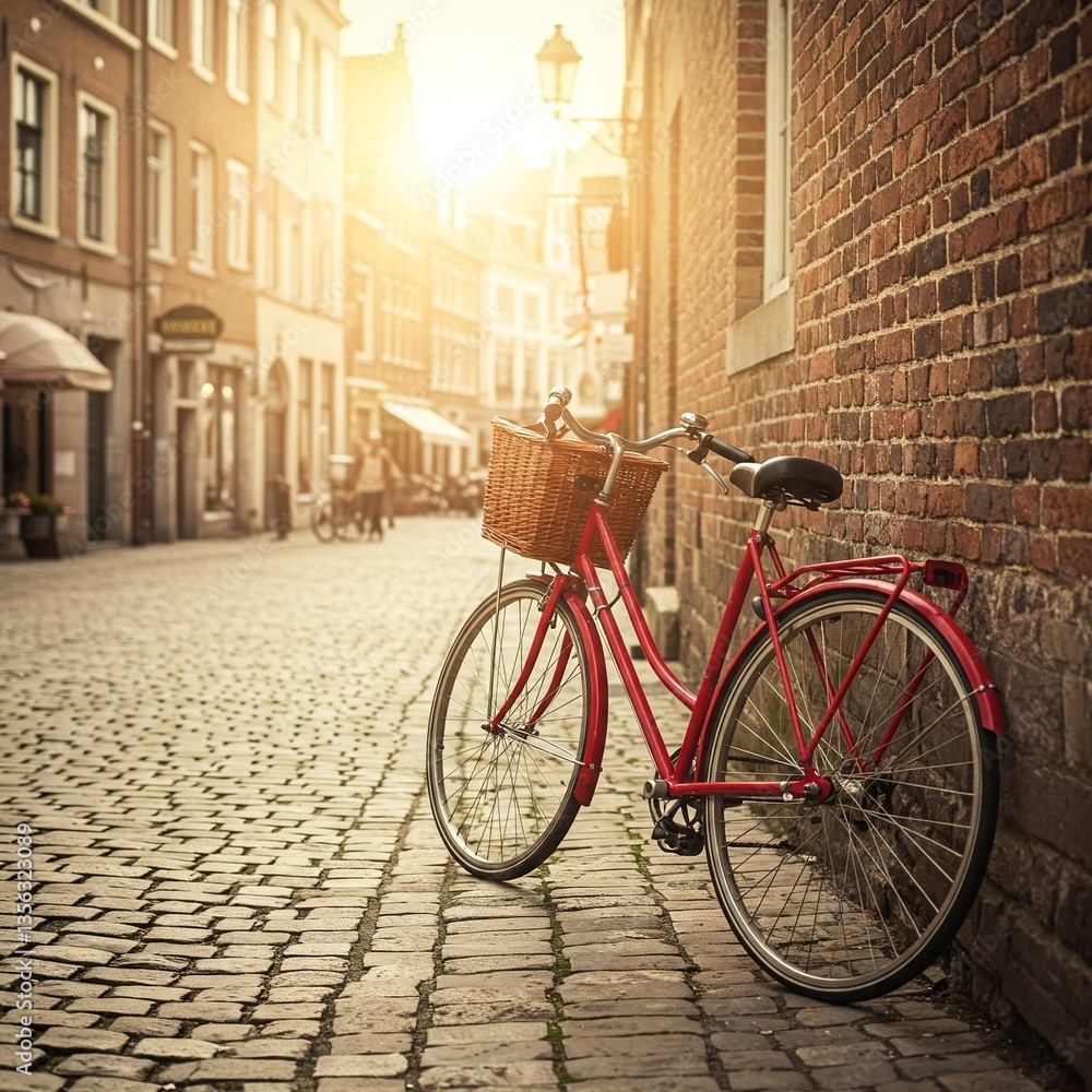 Fototapeta premium bicycles in amsterdam