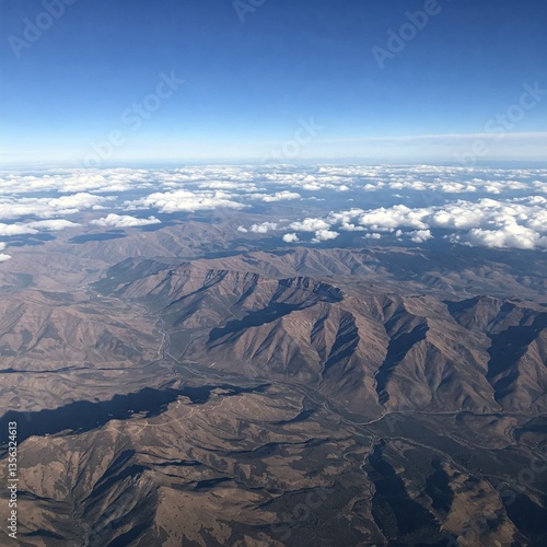 aerial view of mountains