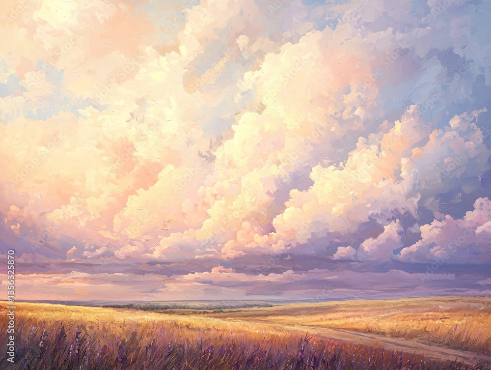 Fototapeta premium Golden Hour Meadow