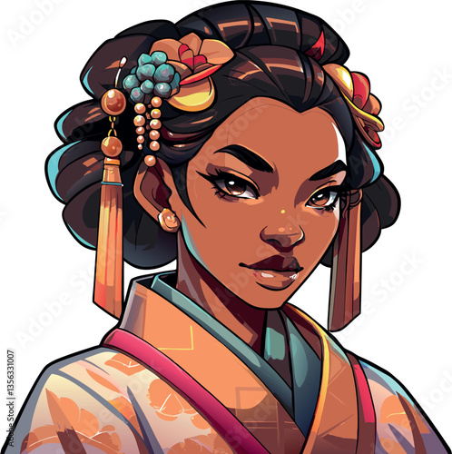 una donna vestita come una geisha giapponese 03