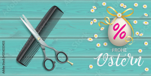 Friseursalon Osteraktion