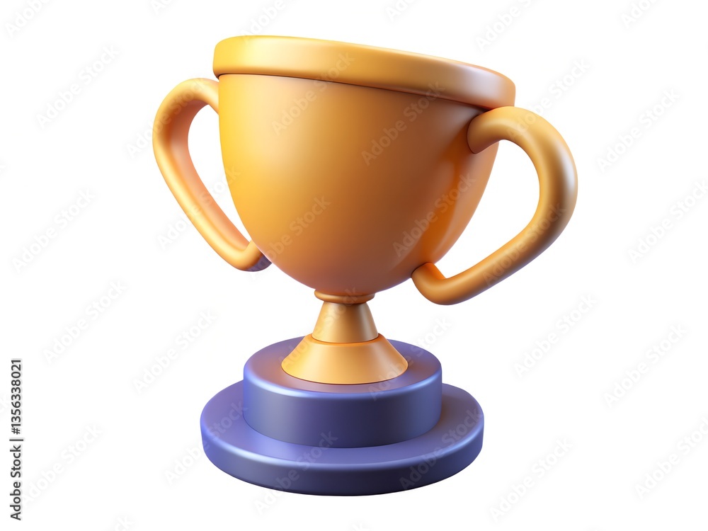 Golden Trophy on Purple Base Achievement Success Award Winning Prize Competition Victory Celebration Success Goal Golden Trophy on Purple Base Achievement Success Award Winning Prize Competition Victory Celebration Success Goal