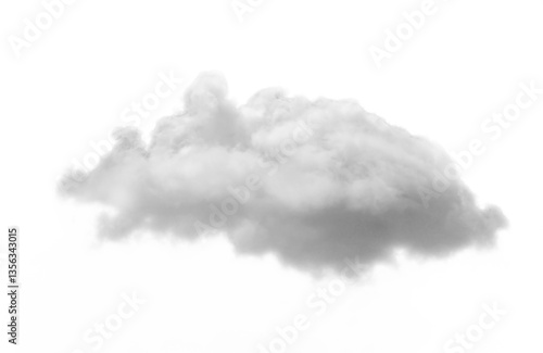 cloud on white background nature