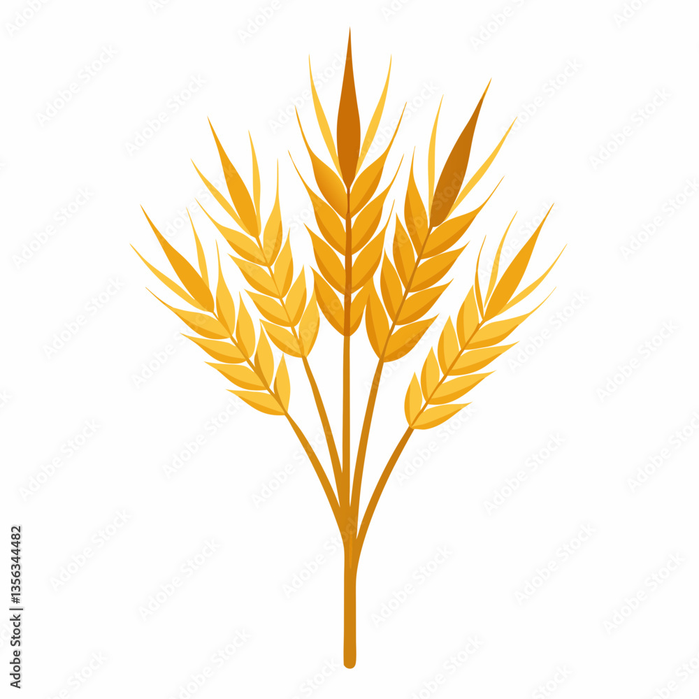golden wheat stalks with swaying feathery tops golden wheat stalks with swaying feathery tops