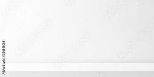 Wallpaper Mural Clean Minimalist White Studio Backdrop with Subtle Texture and Empty Shelf for Product Display or Presentation Torontodigital.ca