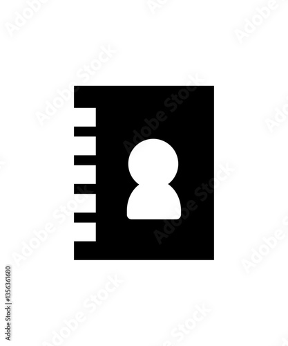 contact us icon filled with black