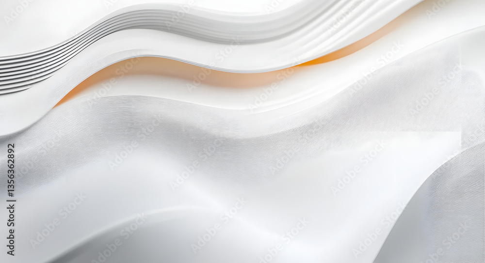 Obraz premium Textured Stripes Create Depth in a Clean White Background