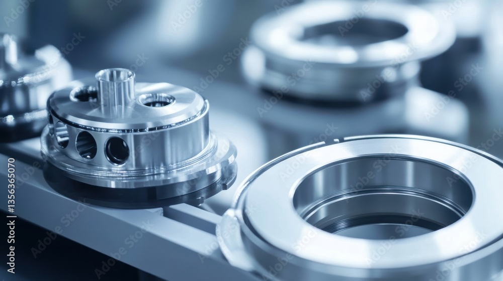 Precision Engineering Workshop with Metallic Machine Components Precision Engineering Workshop with Metallic Machine Components