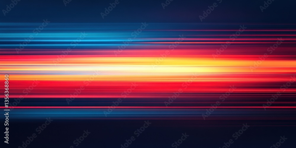Vibrant color blend! Striking red and yellow stripes pop against a dark blue abstract background. A captivating, blurred visual Vibrant color blend! Striking red and yellow stripes pop against a dark blue abstract background. A captivating, blurred visual