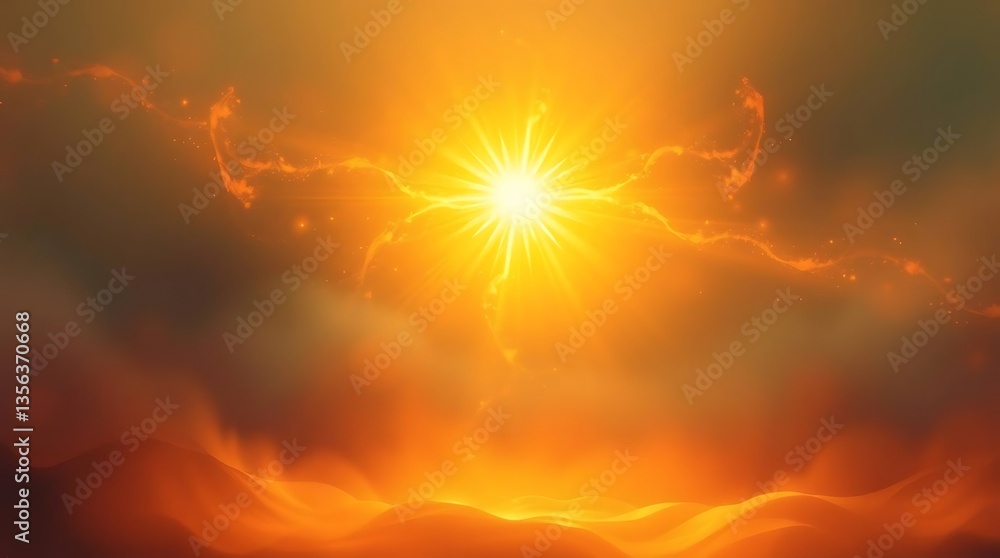 Obraz premium Christmas lighting solid color background 