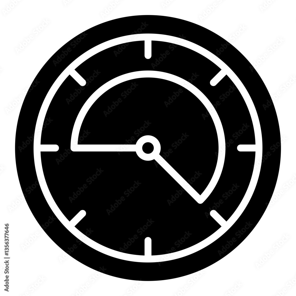 Icon Speedometer. Glyph Icon Icon Speedometer. Glyph Icon