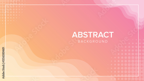 Abstract colorful gradient background with soft waves