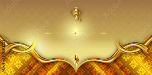 Luxury pattern A1 gold