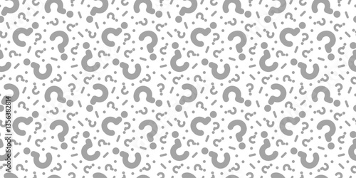 Question mark seamless pattern. Colorful abstract background. Customer service, presentation, conversation, communication, faq help concept