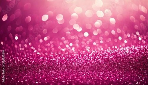  Shimmering pink glitter.  Festive bokeh background.
