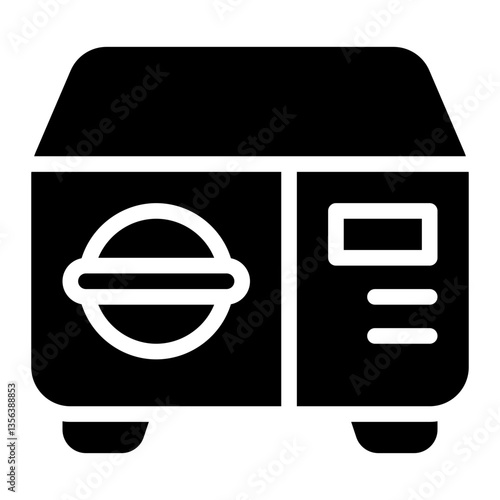 autoclave glyph icon