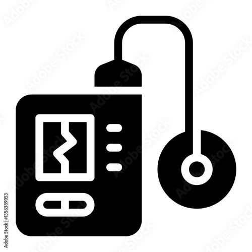 insulin glyph icon
