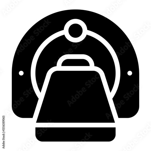 mri scanner glyph icon