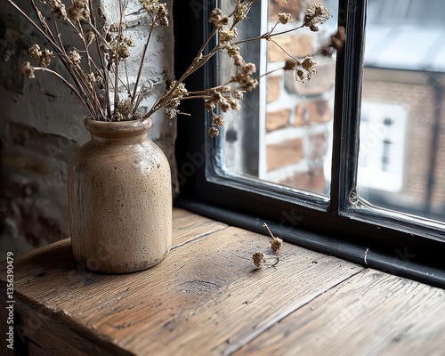 Discover the charm of an Antique wooden dresser with a rustic finish, perfectly styled with organic decor and elegant touches This stunning furniture piece enhances any room, combining vintage