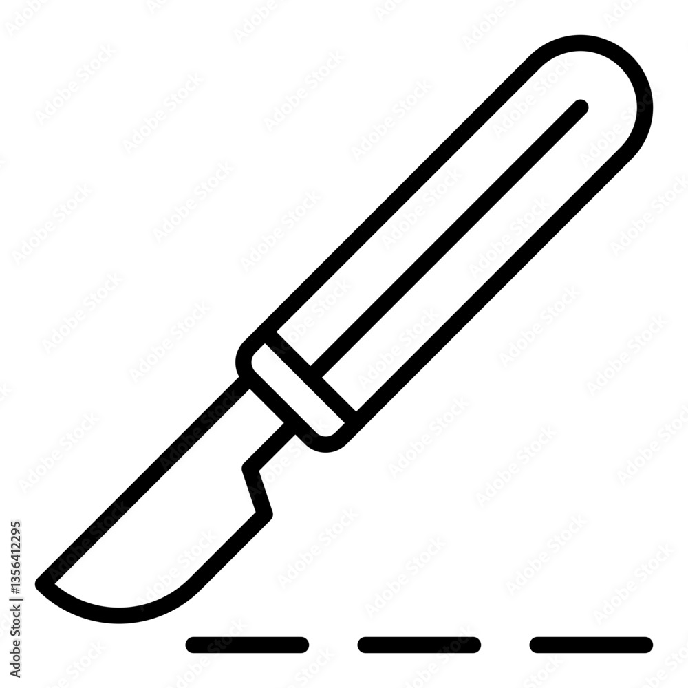 Icon Scalpel Tool. Line Icon Icon Scalpel Tool. Line Icon