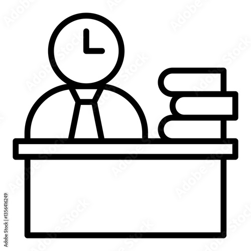 Icon Time Management. Line Icon