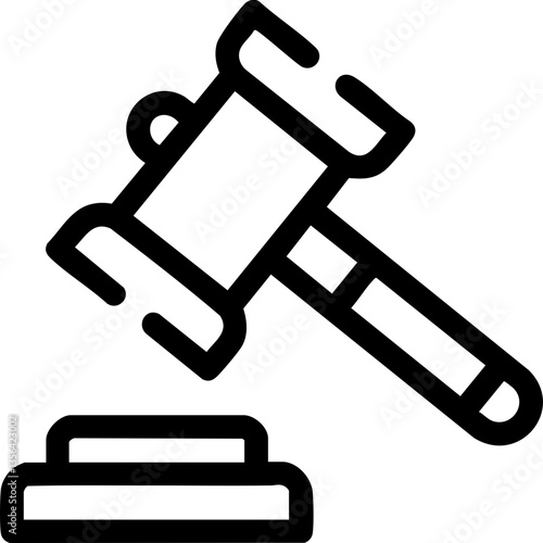 Criminal Law Restrictions concept. Legal gavel symbolizing justice and authority in law settings.