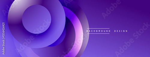 Layered circular shapes in vivid colors form a gradient-rich abstract design with smooth transitions, depth effects, and a modern, futuristic aesthetic