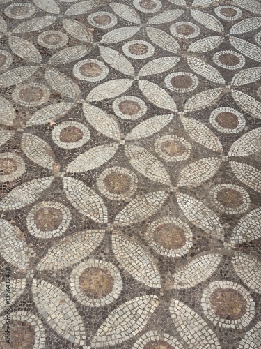 ancient roman circular mosaic