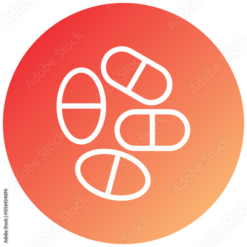 Vector Design Pills Icon Style
