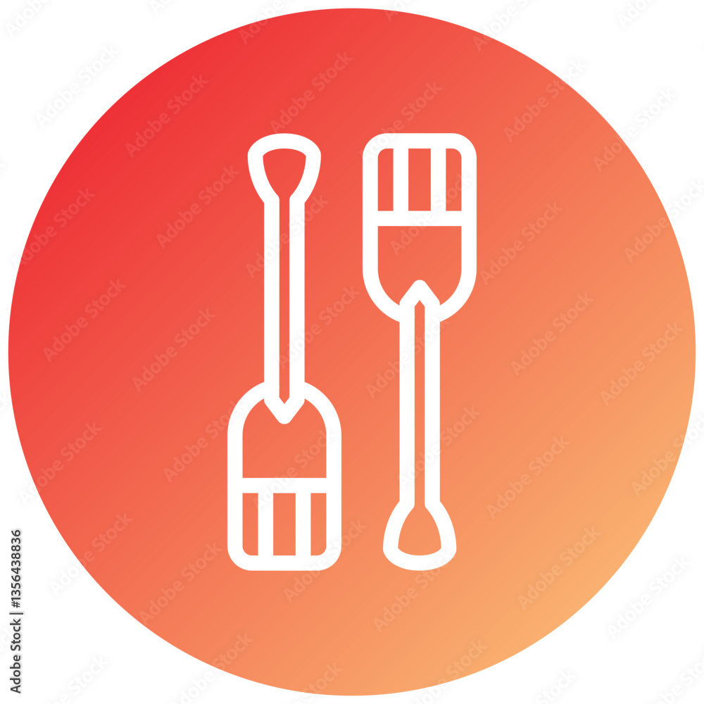 Vector Design Paddles Icon Style Vector Design Paddles Icon Style