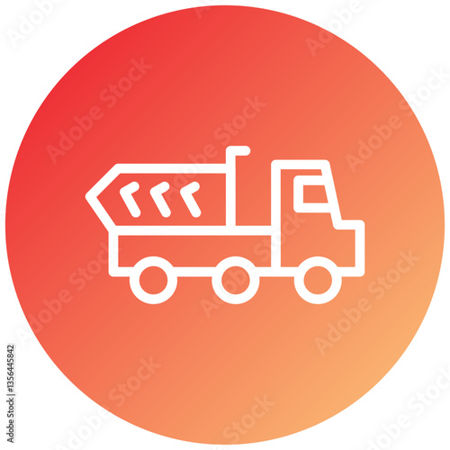 Dump Truck Icon Style