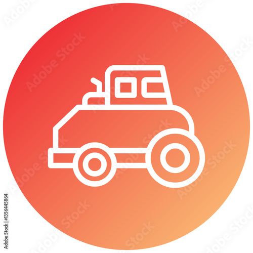 Road Roller Icon Style