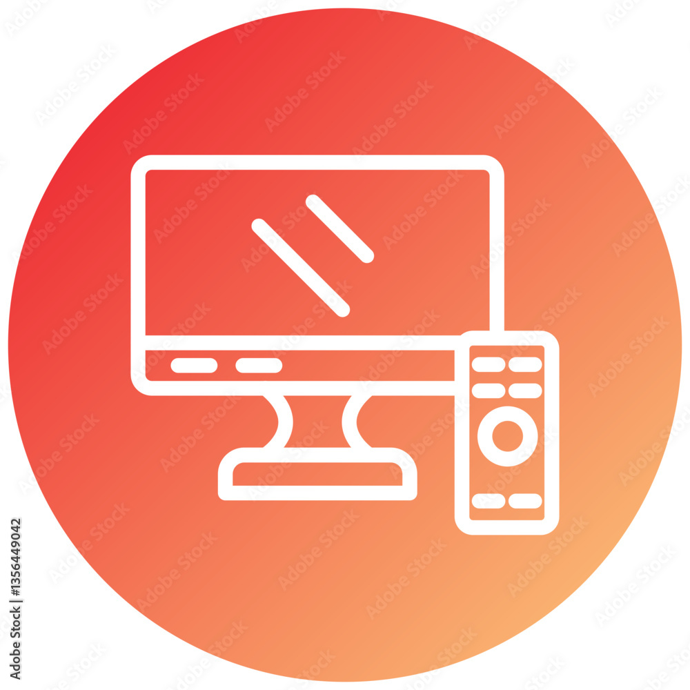 TV Screen Icon Style TV Screen Icon Style
