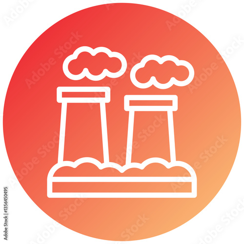 Air Pollution Icon Style