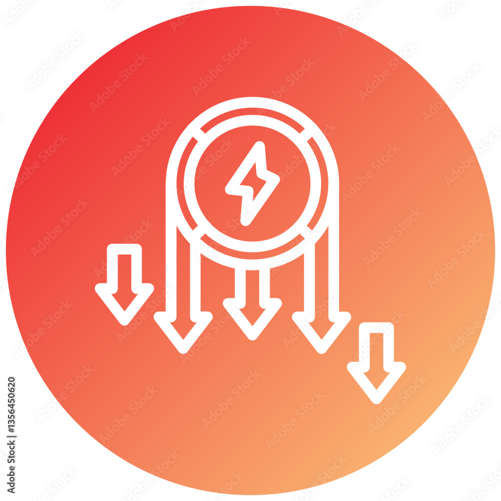 Energy Consumption Icon Style Energy Consumption Icon Style