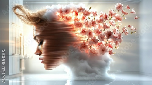Metal silhouette blooms fro...