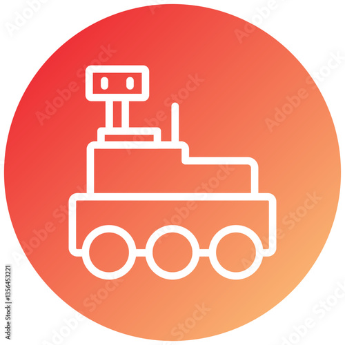 Mars Rover Icon Style
