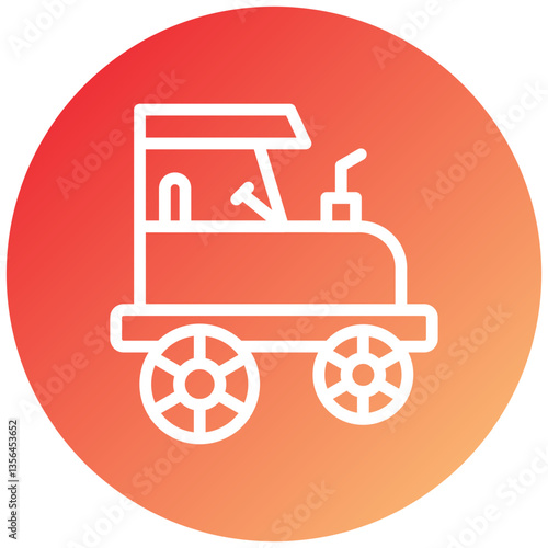 Buggy Car Icon Style