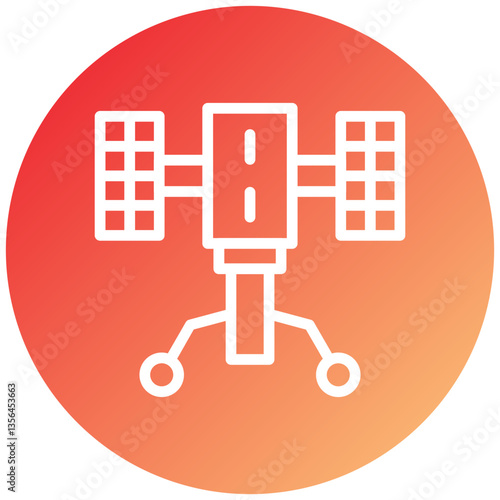 Hubble Telescope Icon Style