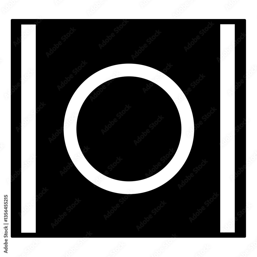 Circle Inside Square PNG, Isolated on Transparent Background, Black and White Simple Icon, Vector Design Circle Inside Square PNG, Isolated on Transparent Background, Black and White Simple Icon, Vector Design